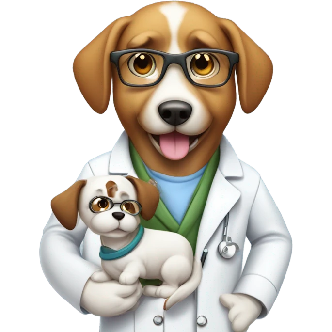 Pharmacist on a dog emoji