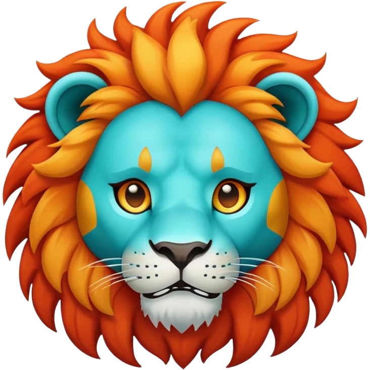 🦁🩵🔥🔥 emoji