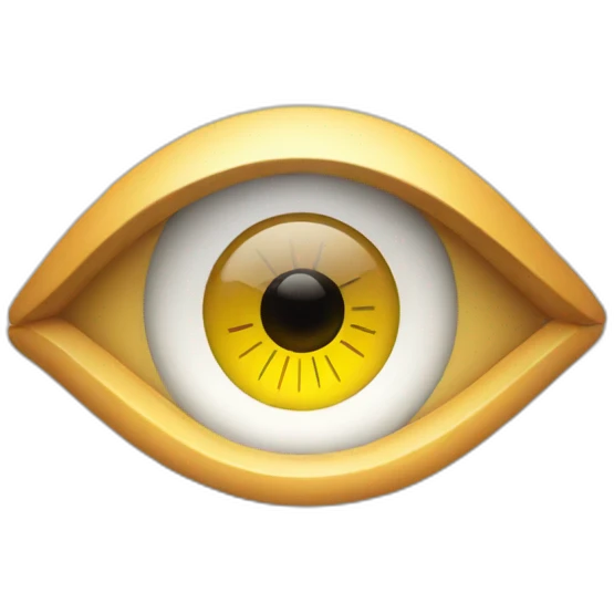 A clock in eye emoji