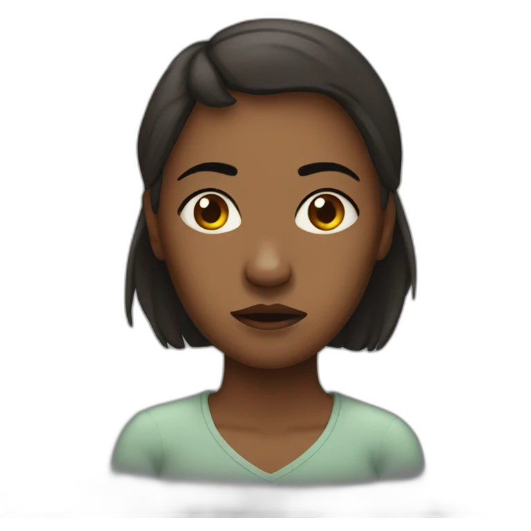 An abused woman emoji