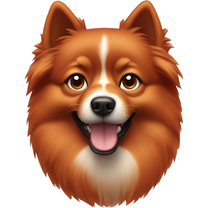 Red Spitz dog emoji
