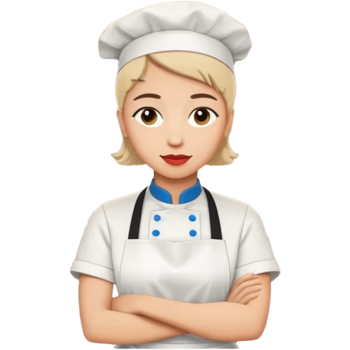 serveur restaurant, pop art, simple lines, flat emoji