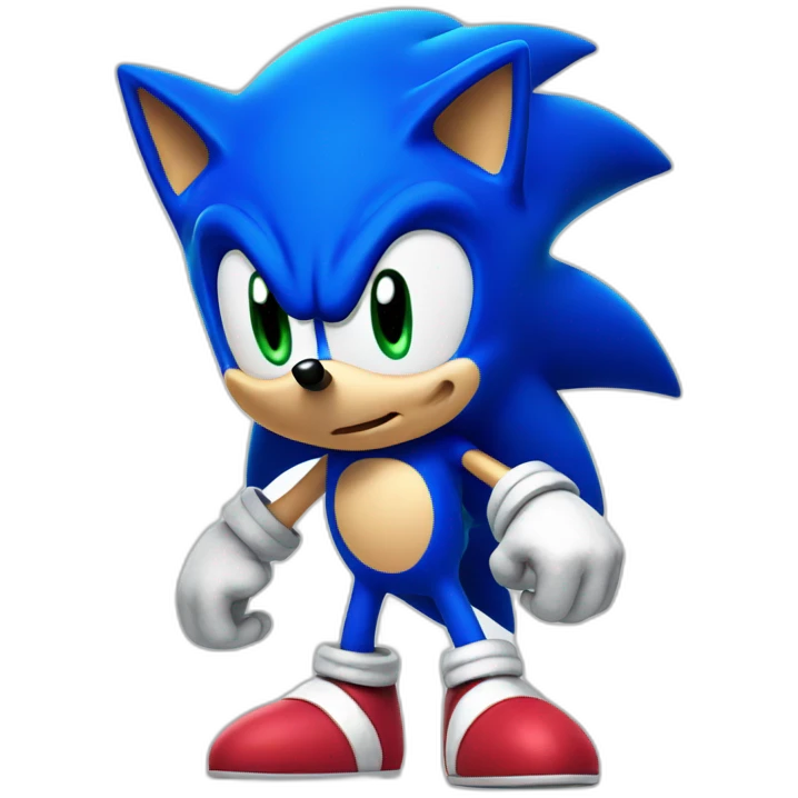 Blue Sonic The Hedgehog  emoji