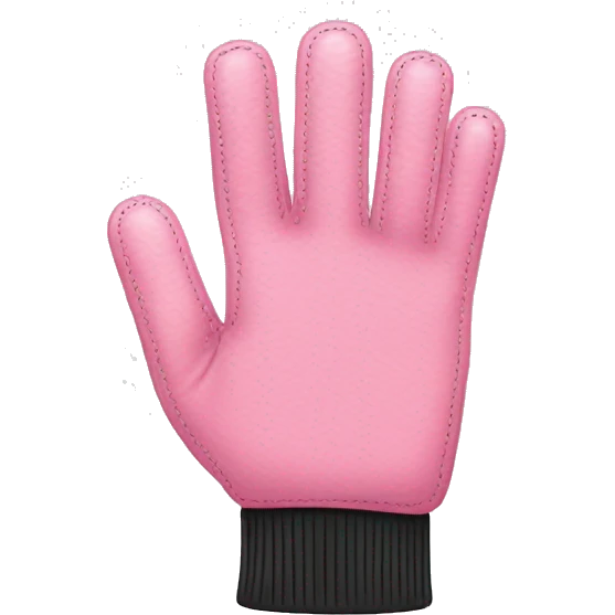 cosmetologa de pelo negro ycon guantes rosados emoji
