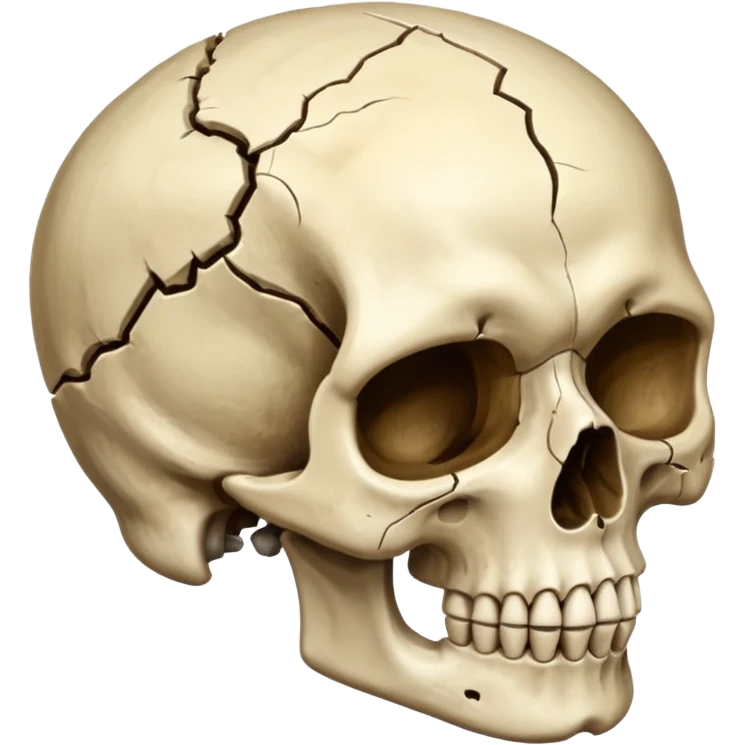 Skull t9 the side emoji