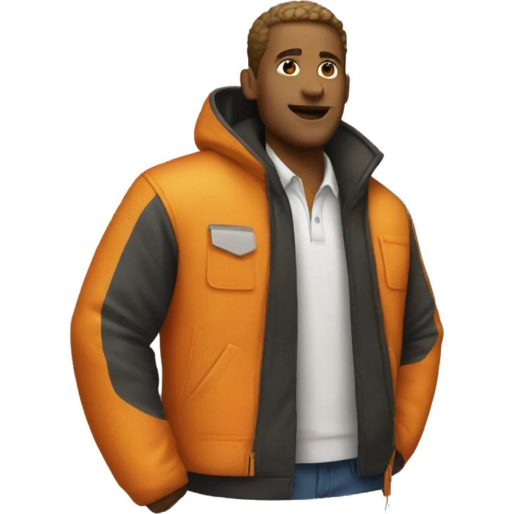 orange jacket emoji