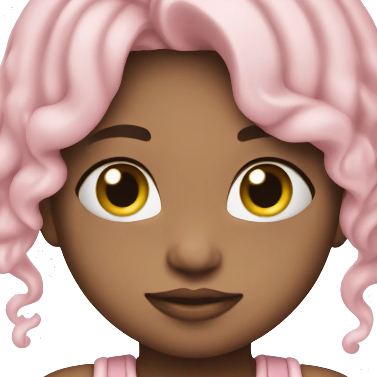 One heart baby pink emoji