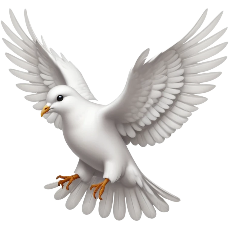 dove with wings spread emoji