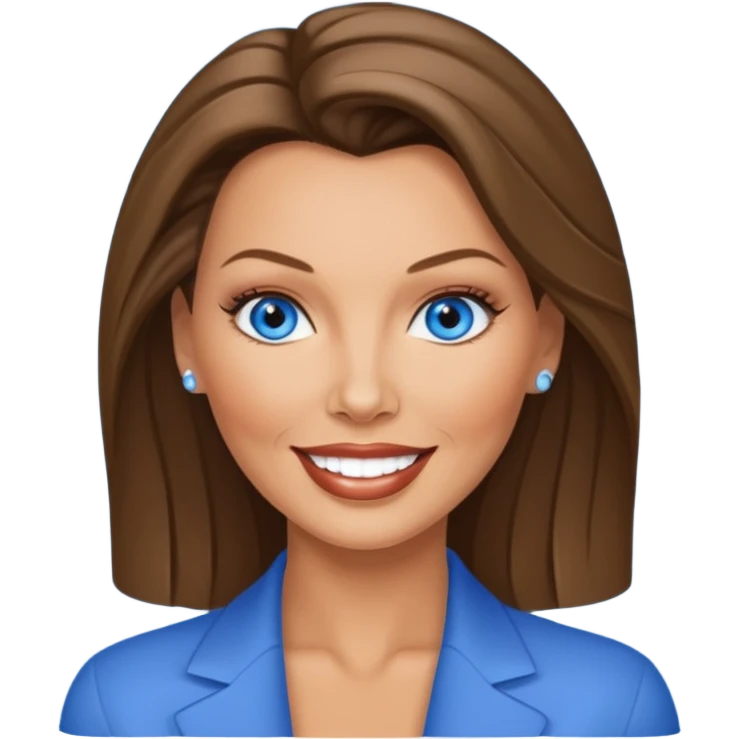 Vanessa Williams with blue eyes emoji