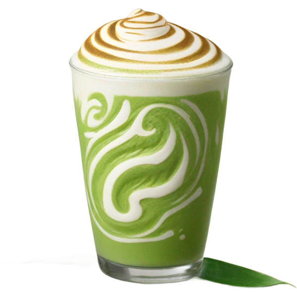 Matcha latte art emoji