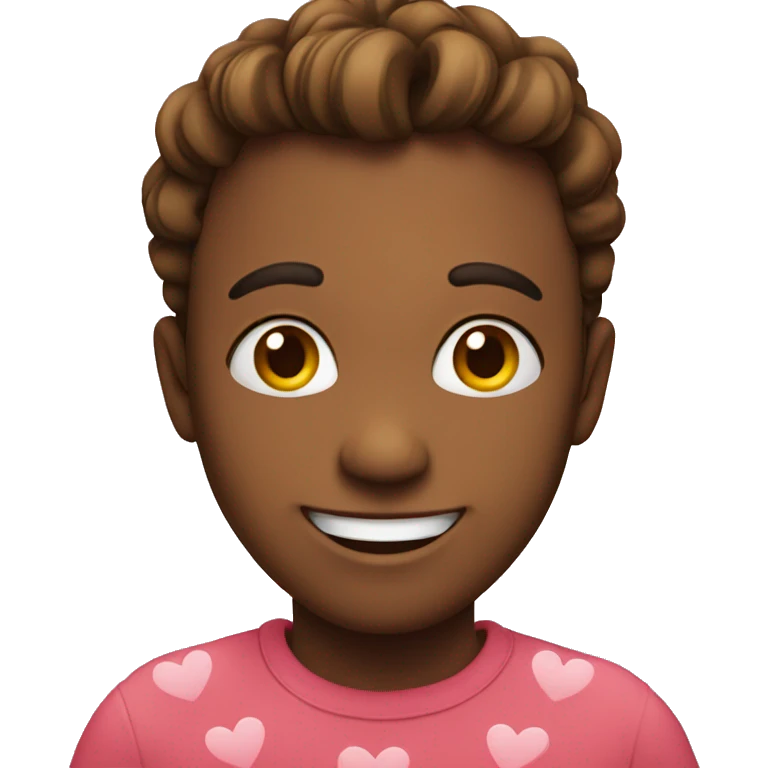 smiling with hearts emoji