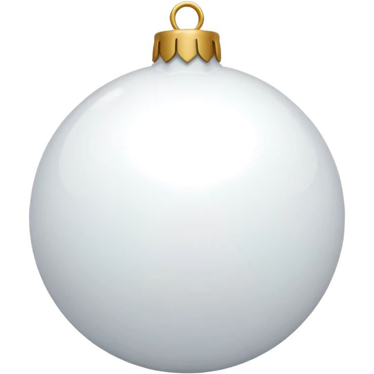 white christmas ornament  emoji