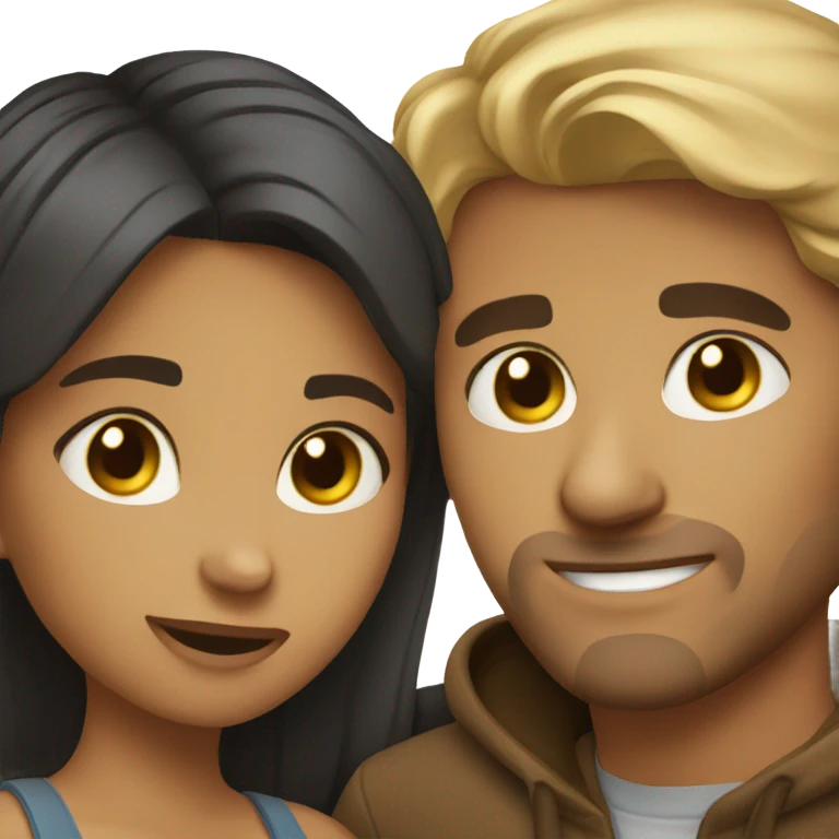 Cute couple emoji