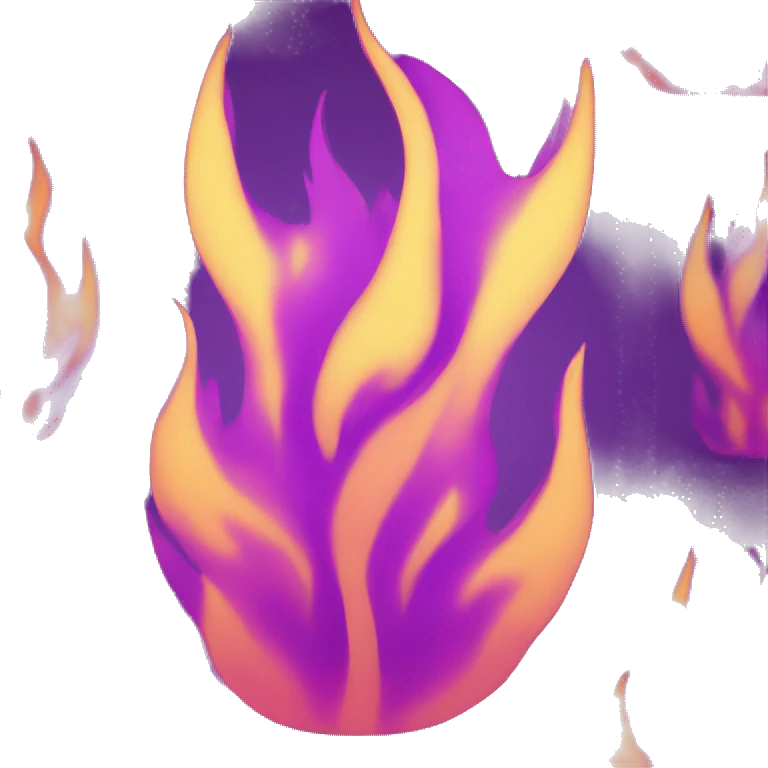 purple flame emoji