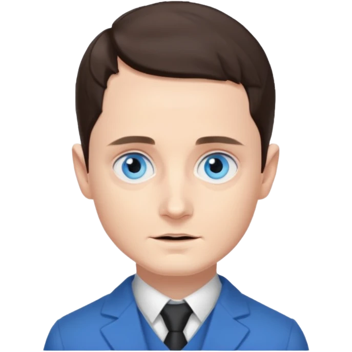 Elijah Wood with blue eyes emoji