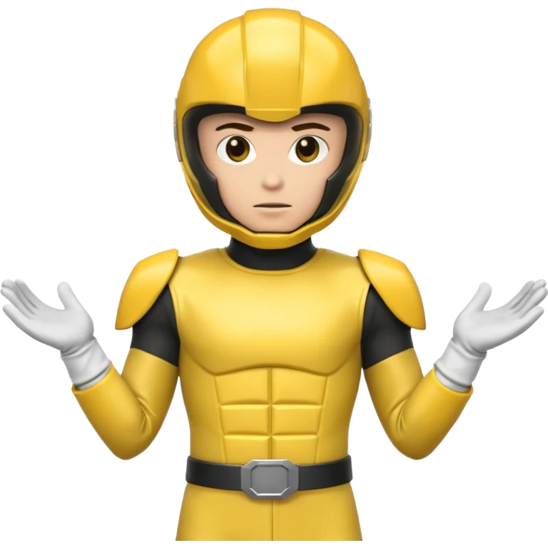 Power ranger yellow emoji