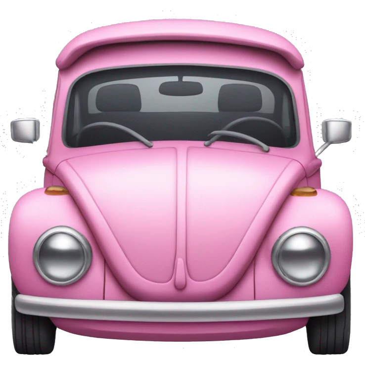 Pink Beatle car emoji