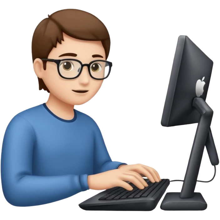 Trabajando computadora  emoji