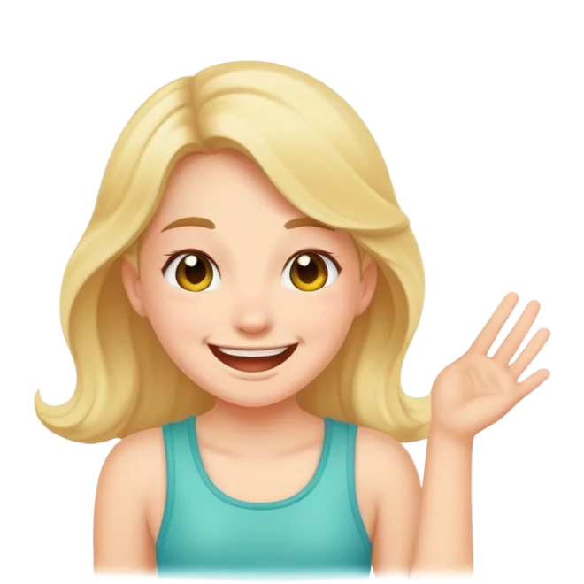 A farting girl emoji