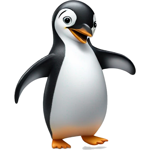 Penguin dancing emoji