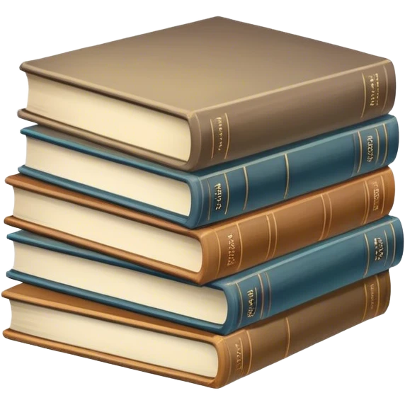 neutral stack of books emoji