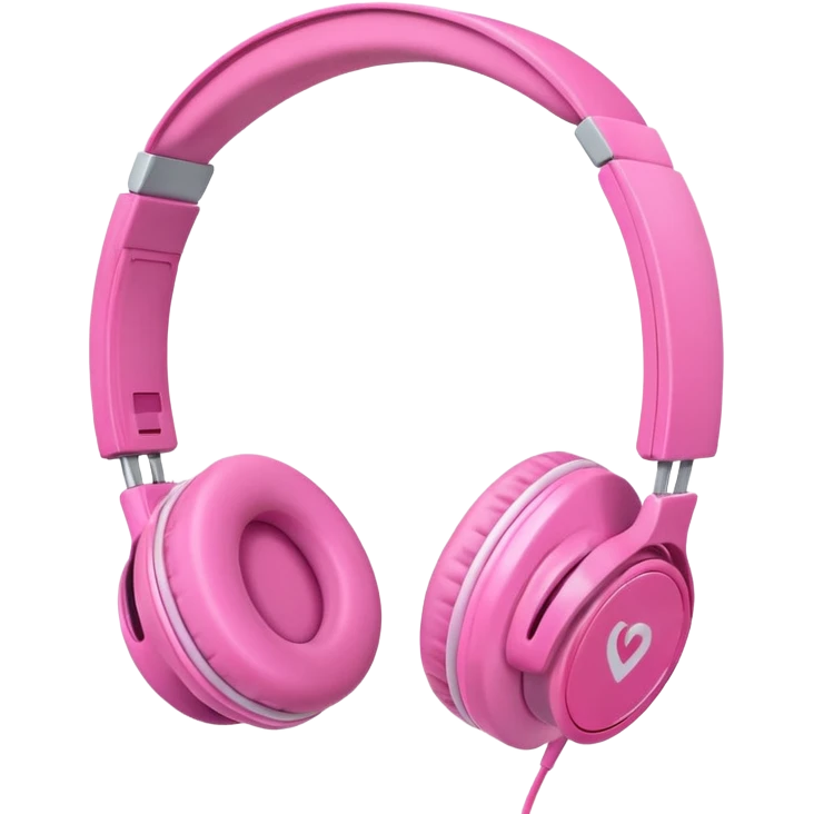 pink headphones emoji