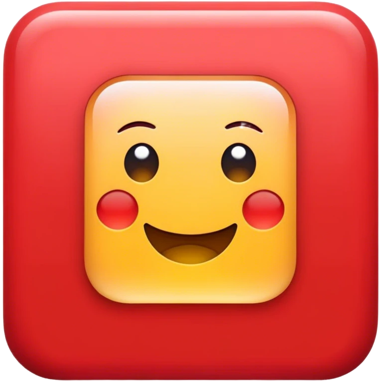 FACA UM EMOJI DE UM QUADRADO VERMELHO MAS SOMENTE AS BORDAS emoji