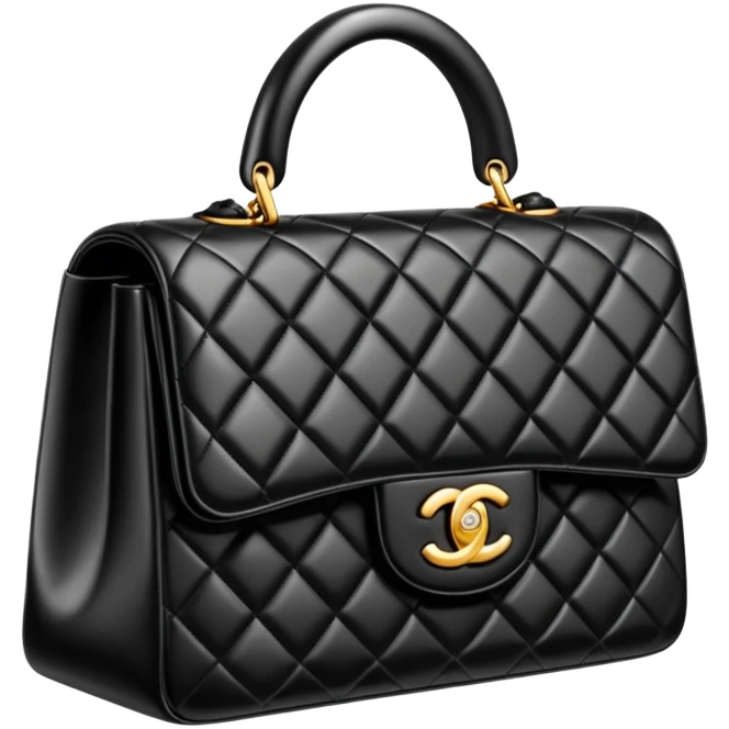 Black chanel bag emoji