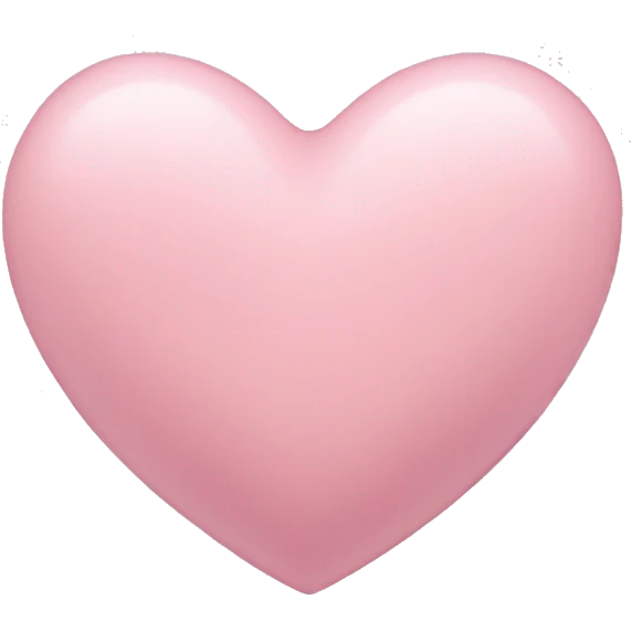 pastel pink heart emoji