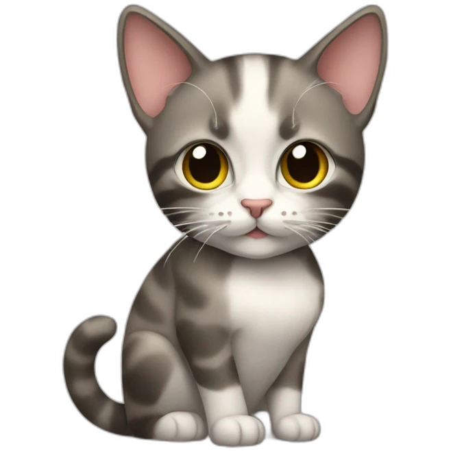 Cat with bálls emoji