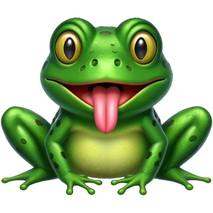 frog with tongue emoji