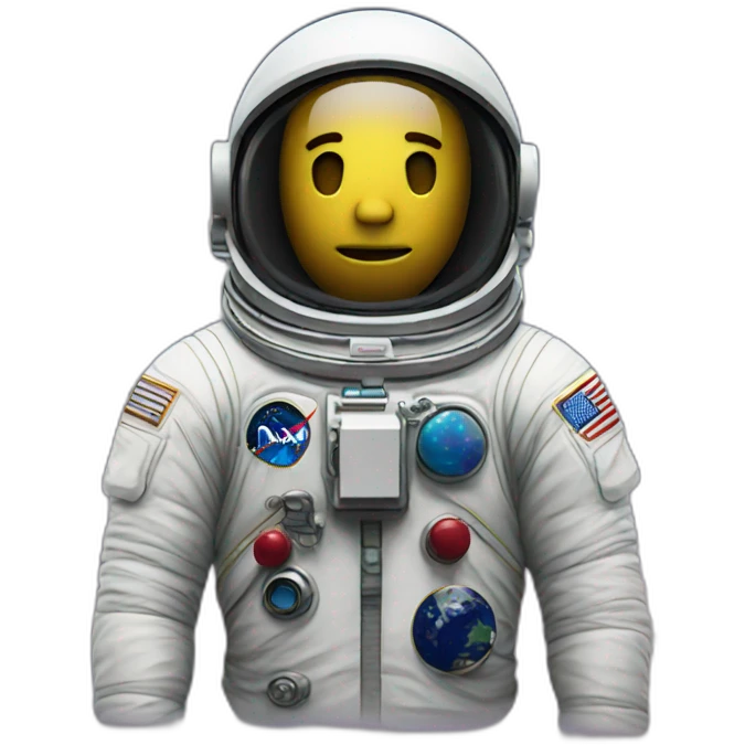 Astronaut no face emoji