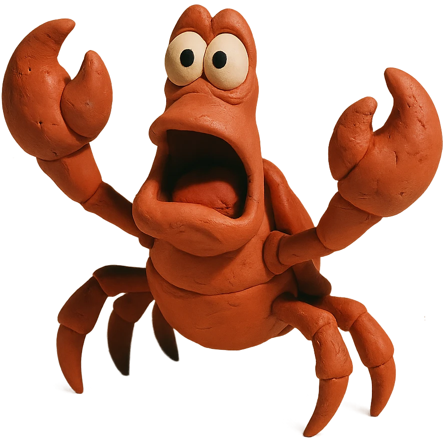Sebastian the crab from The Little Mermaid emoji