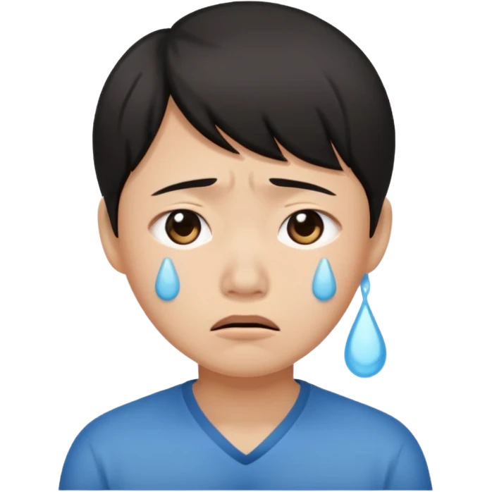 tears through cringe  asian emoji