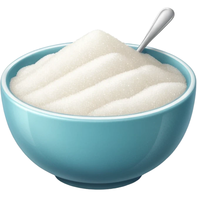 a bowl filled with sugar emoji