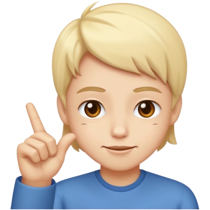 The sweet face flipping you off emoji