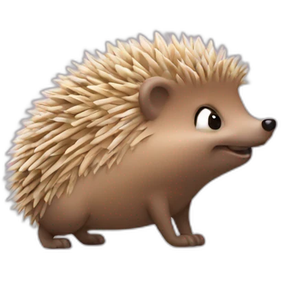 Farting hedgehog emoji