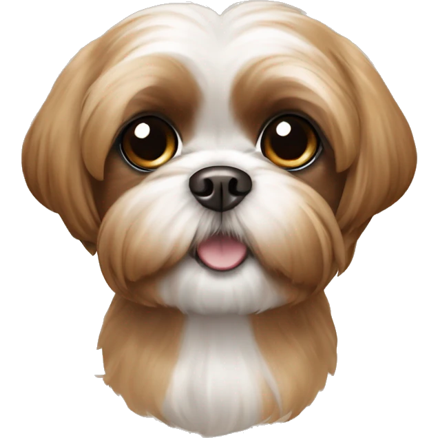 Caramel brown shih tzu with big eyes  emoji