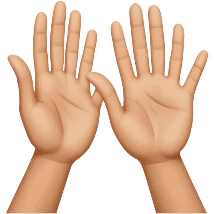 hands held up emoji