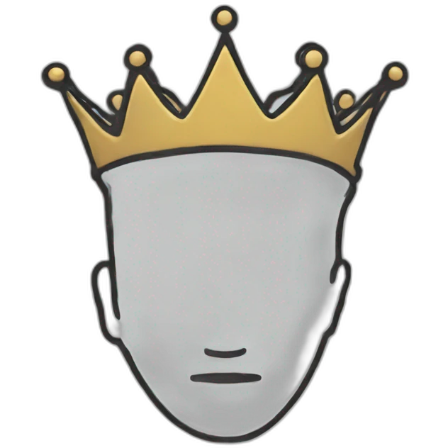 outlined crown emoji