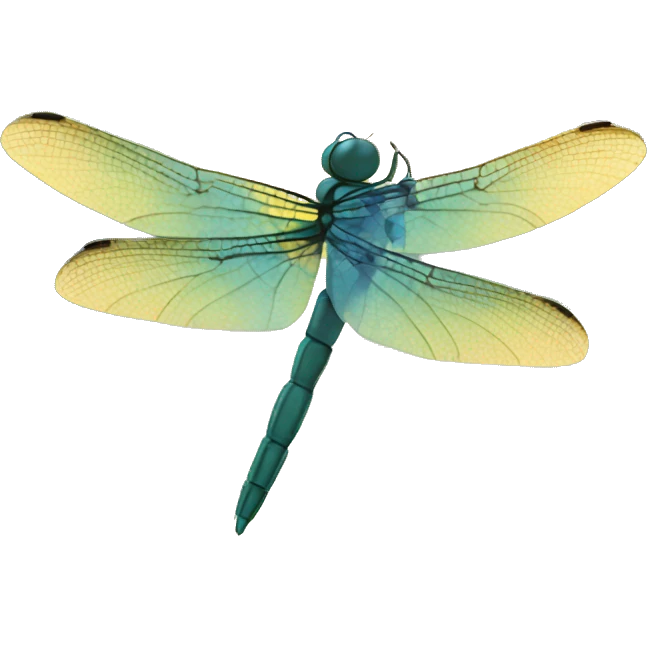 Dragonfly over the sun  emoji