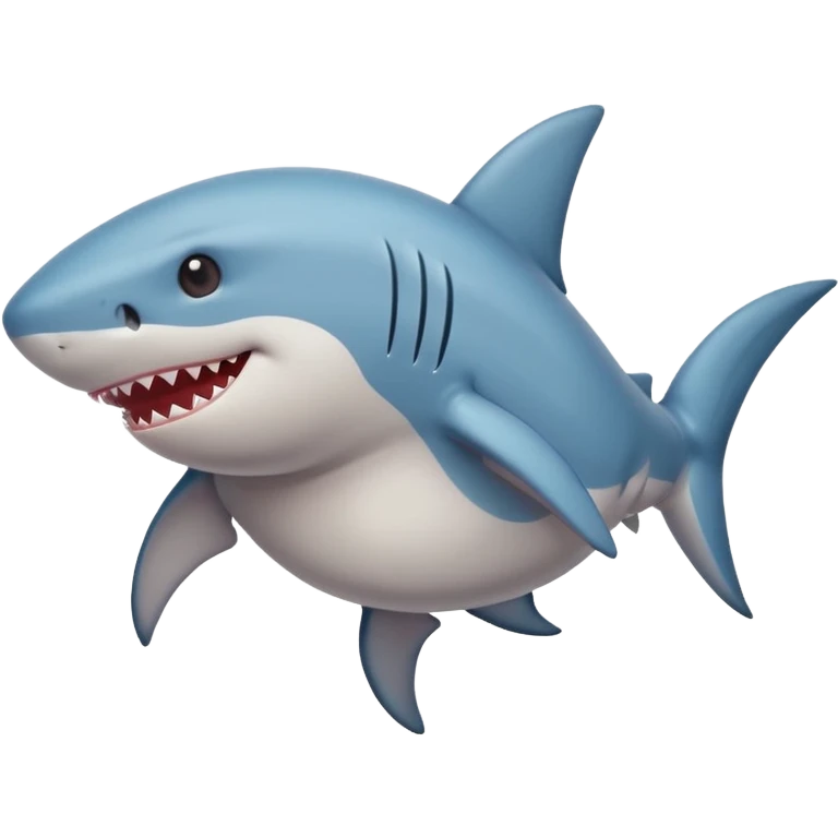 pregnant girly shark holding it’s pregnant belly emoji