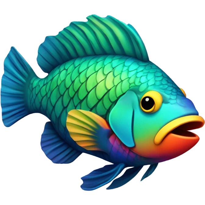 Parrot fish emoji