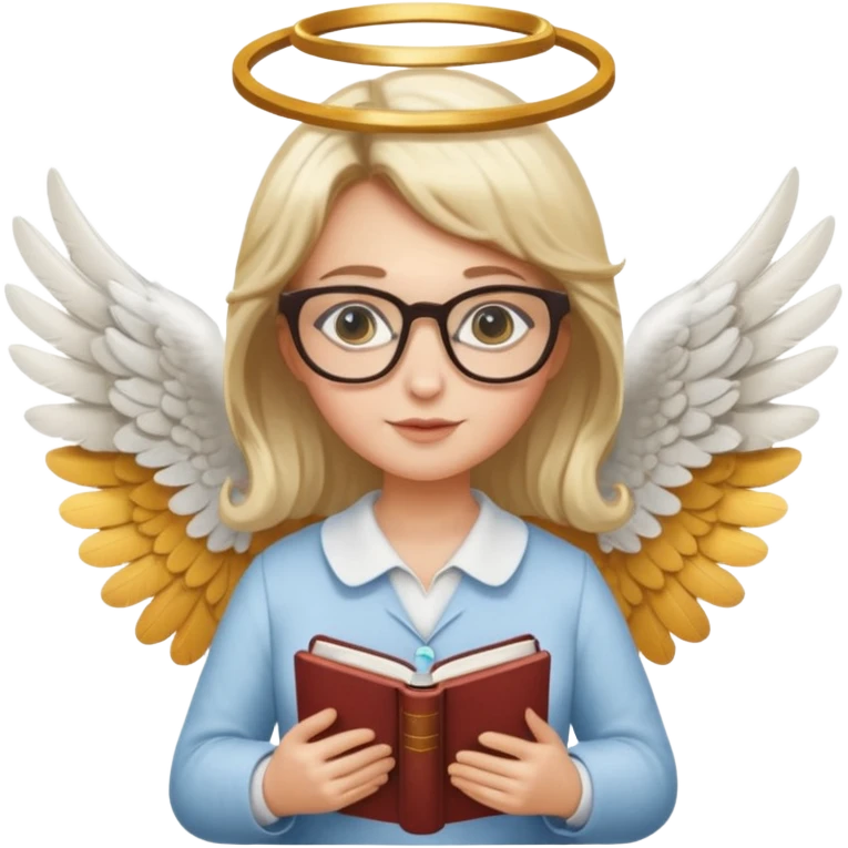 Librarian female angel emoji
