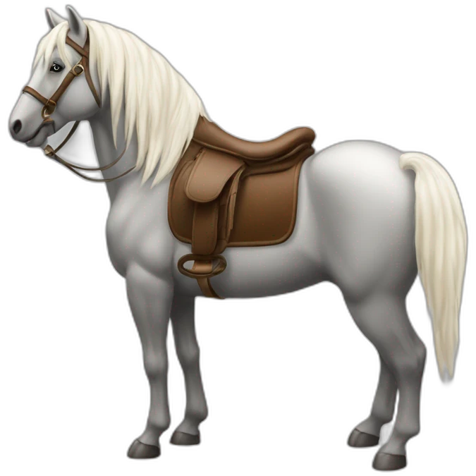 Cheval sur un ours emoji