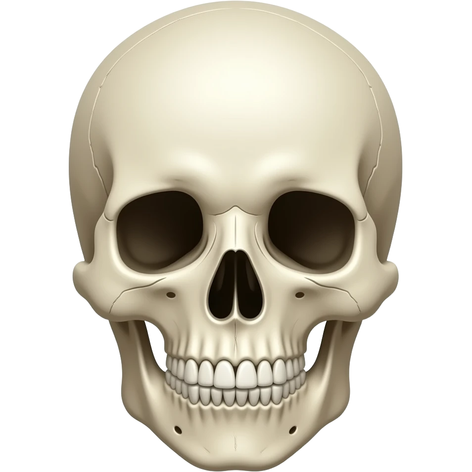 Skull withi shushing face emoji