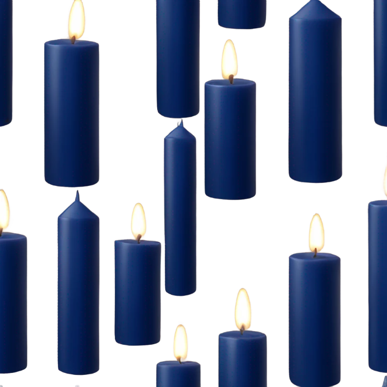 navi blue candle emoji