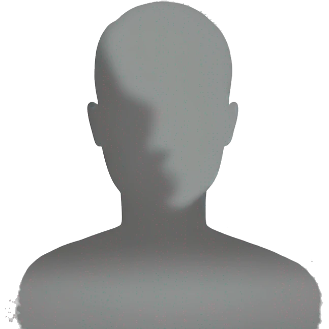 Silhouette of simplified man emoji