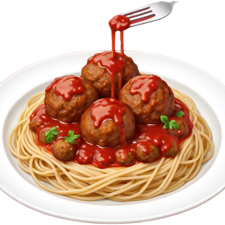 generate me spaghetti with meat balls emoji