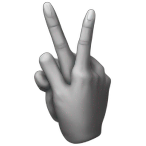 Middle finger Elon emoji